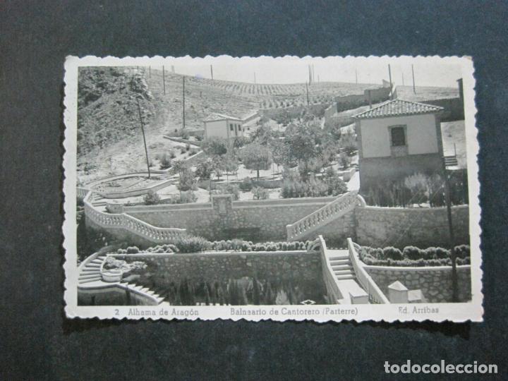 Postkarten: ALHAMA DE ARAGON-BALNEARIO DE CANTORERO-PARTERRE-ARRIBAS ED-2-POSTAL ANTIGUA-(76.065)