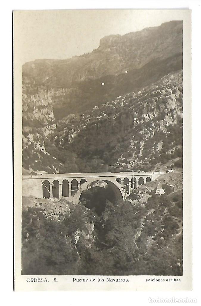 Postales: 4412- ORDESA -N&ordm; 5 - POSTAL ANTIGUA - PUENTE DE LOS NAVAROS - EDT- ARRIBAS SIN CIRCULAR
