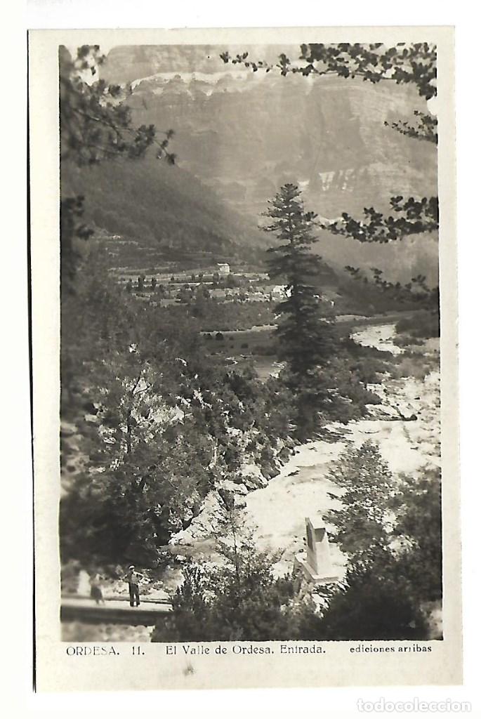 Postales: 4412-ORDESA-N&ordm; 11 -POSTAL ANTIGUA- EL VALLE DE ORDESA ENTRADA -EDT- ARRIBAS- SIN CIRCULAR