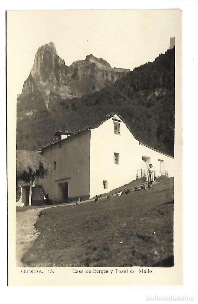 Postales: 4412-ORDESA-N&ordm; 13 -POSTAL ANTIGUA- CASA DE BERGES Y TOZAL -EDT- - - - - SIN CIRCULAR
