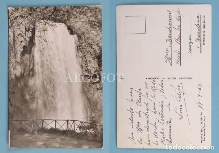 Postales: Antigua POSTAL - 9 - MONASTERIO DE PIEDRA - CASCADA CAPRICHOSA - EDICIONES SICILIA