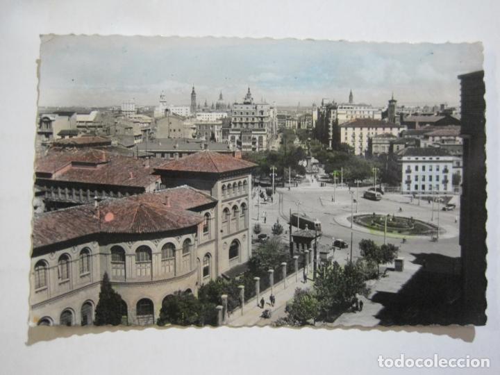 Postcards: ZARAGOZA-FACULTAD DE MEDICINA Y PLAZA DE PARAISO-GARCIA GARRABELLA-298-POSTAL ANTIGUA-(76.535)