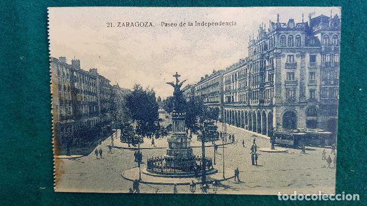 Postales: POSTAL DE ZARAGOZA - PASEO DE LA INDEPENDENCIA - Foto 1