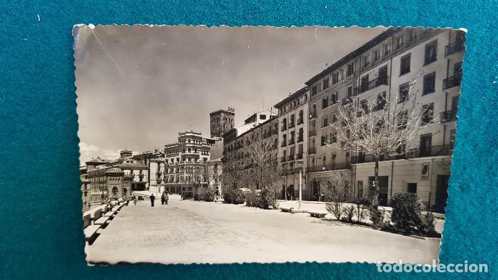 Postales: POSTAL DE TERUEL (1955) PASEO DEL GENERALISIMO - Foto 1