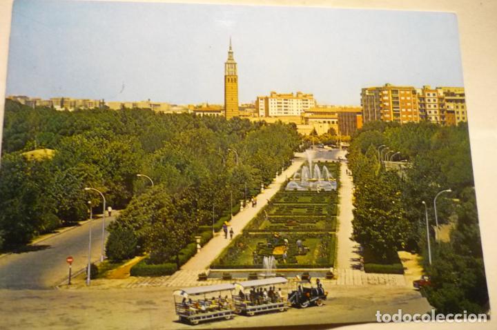 Postales: postal zaragoza.-parque primo rivera -parcial circulada