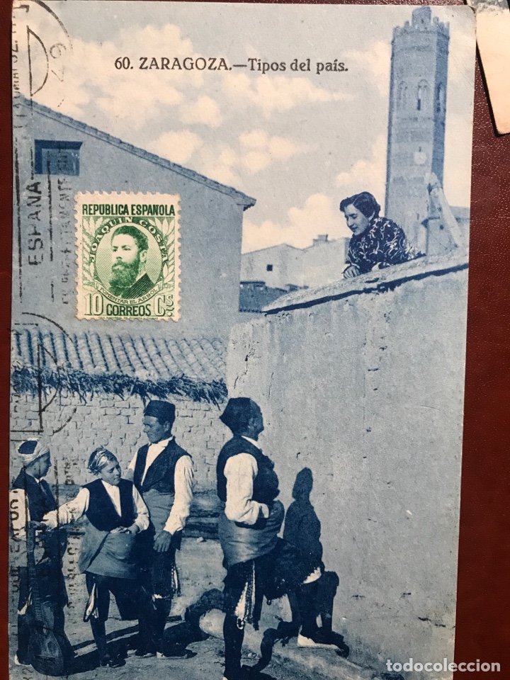 Postales: Zaragoza. Tipos del pa&iacute;s. 1932 - Foto 1