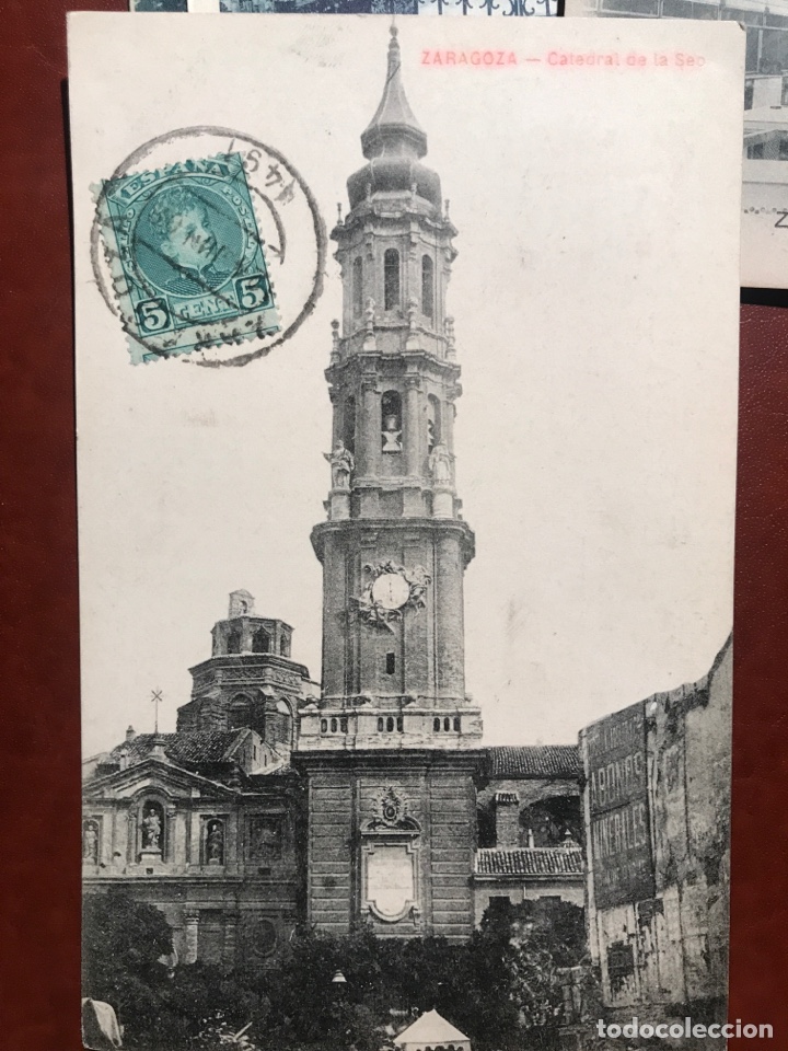 Postales: Zaragoza. Seo. Doble sello - Foto 1