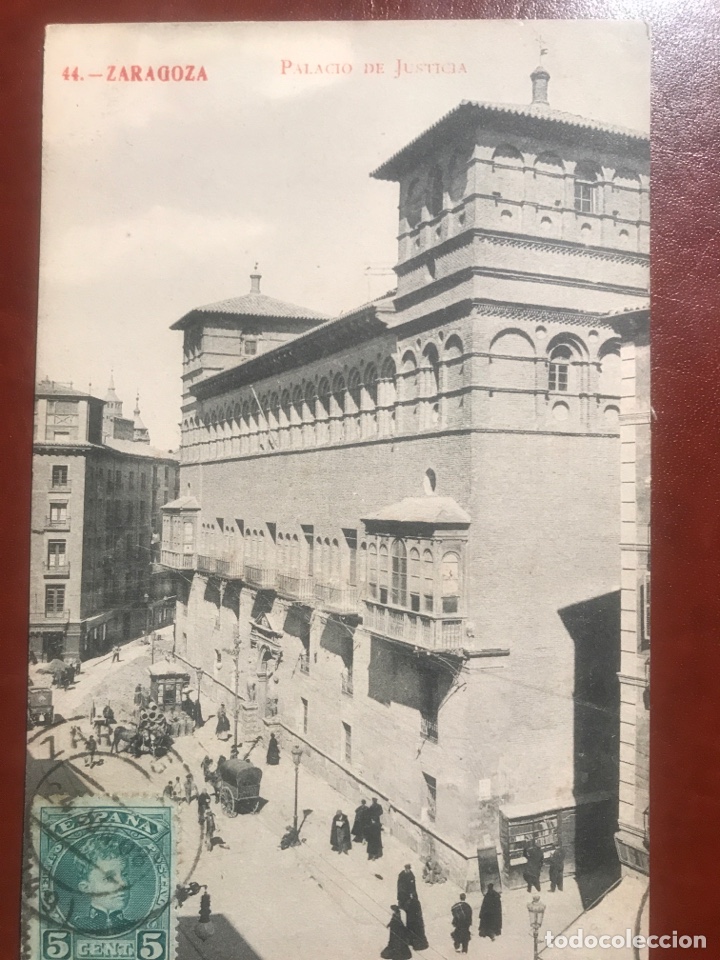 Postales: Zaragoza. Palacio Justicia.1908 - Foto 1