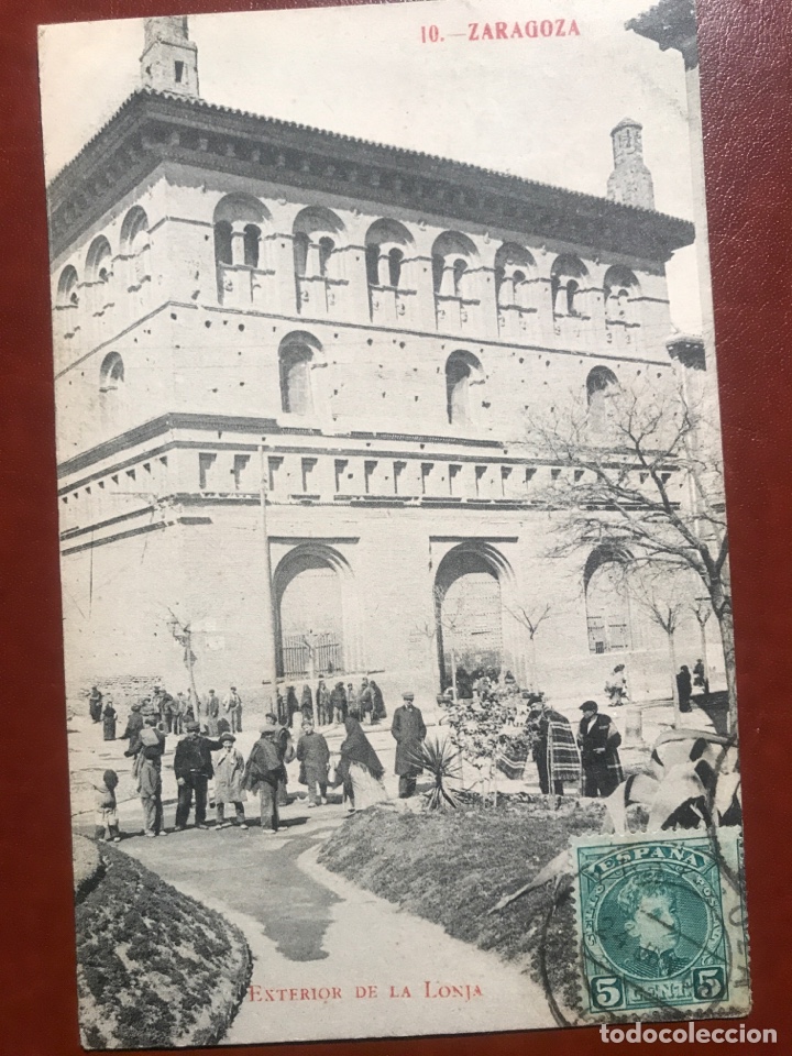 Postales: Zaragoza. Lonja. 1908 - Foto 1