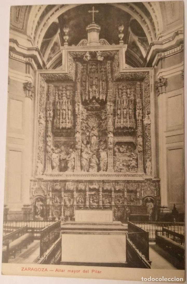 Postales: ZARAGOZA ALTAR MAYOR DEL PILAR - Foto 1