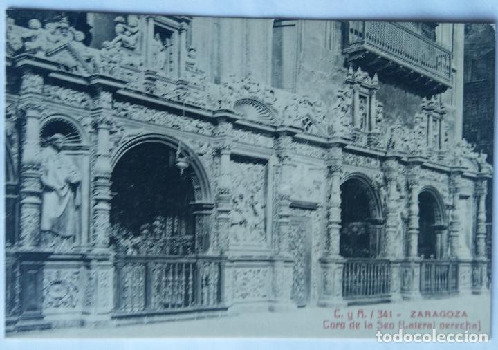 Postales: ZARAGOZA CORO DE LA SEU - Foto 1