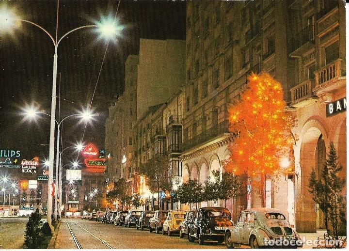 Postales: Postal de Zaragoza de noche - Foto 1