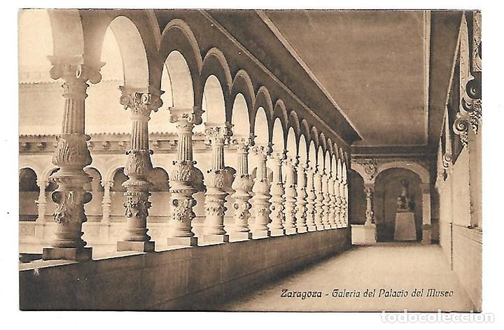 Postales: 761- ZARAGOZA- POSTAL ANTIGUA - GALERIA DEL PALACIO DEL MUSEO - FOTO -ARRIBAS NUEVA
