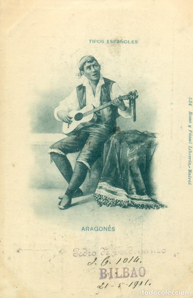 Postcards: ARAGON&Eacute;S.CIRCULADA A FRANCIA CON UN PEL&Oacute;N POR UN COLECCIONISTA. 1901.