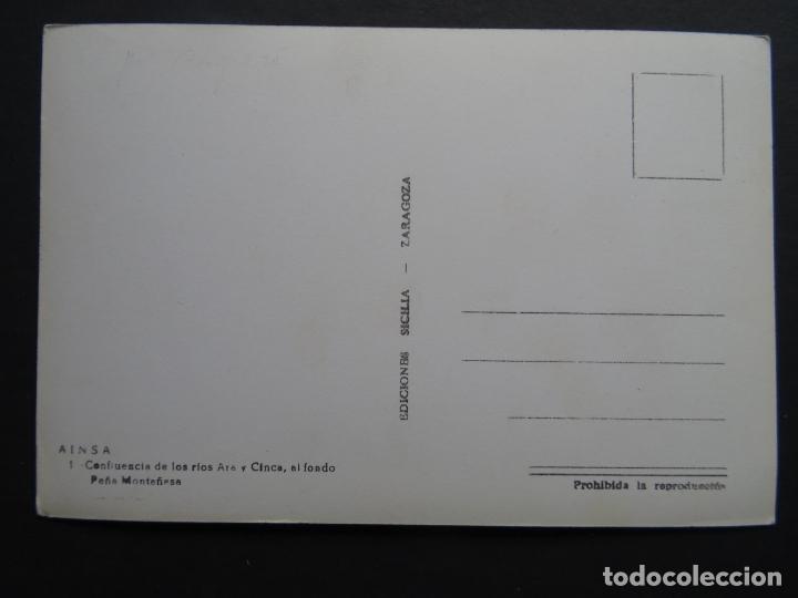 Postales: Ainsa ( Huesca), antigua postal sin circular - Foto 2