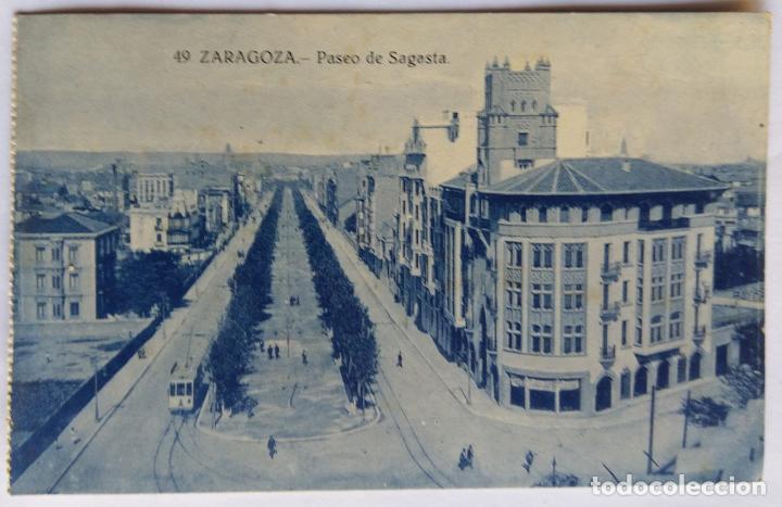 Postales: ZARAGOZA PASEO DE SAGASTA - Foto 1