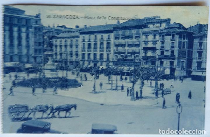 Postales: ZARAGOZA PLAZA DE LA CONSTITUCION - Foto 1