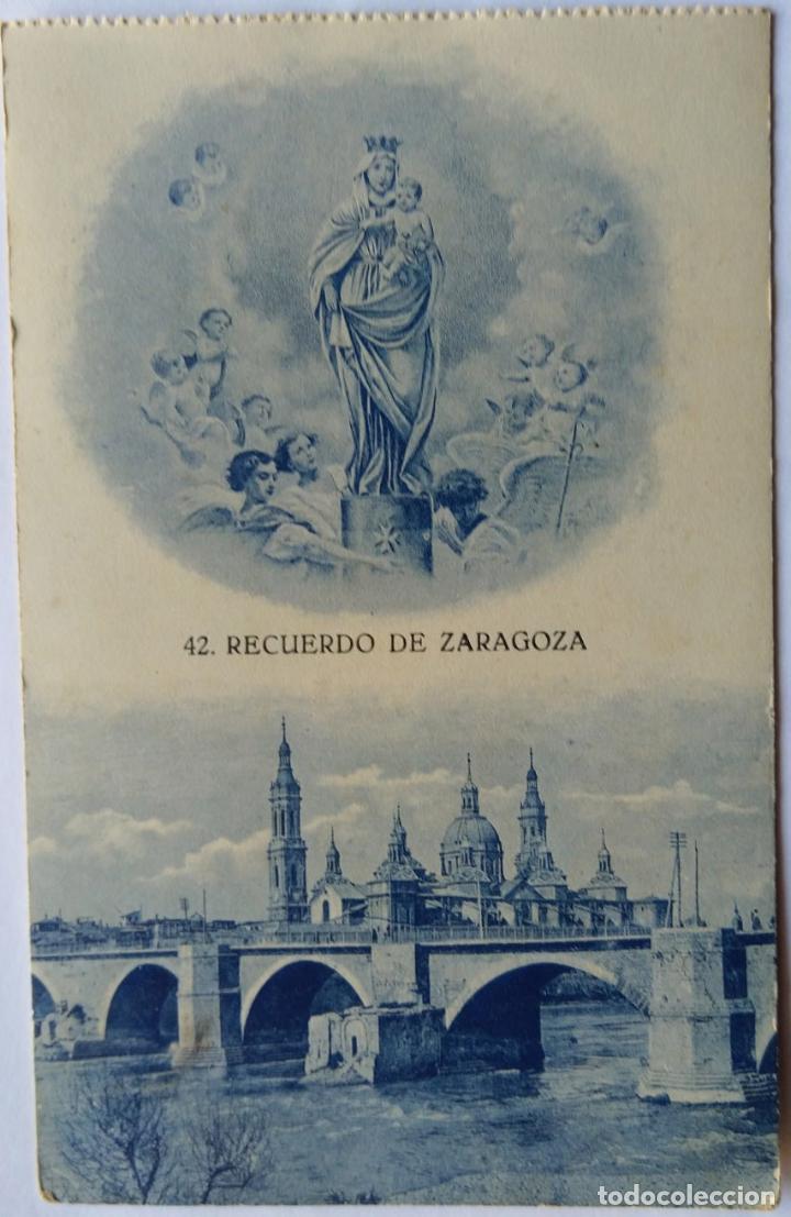 Postales: ZARAGOZA RECUERDO DE ZARAGOZA - Foto 1
