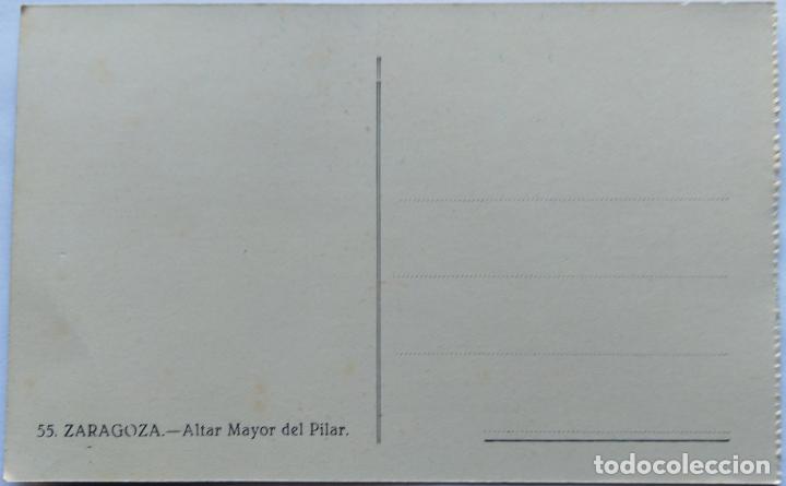 Postales: ZARAGOZA ALTAR MAYOR DEL PILAR - Foto 2