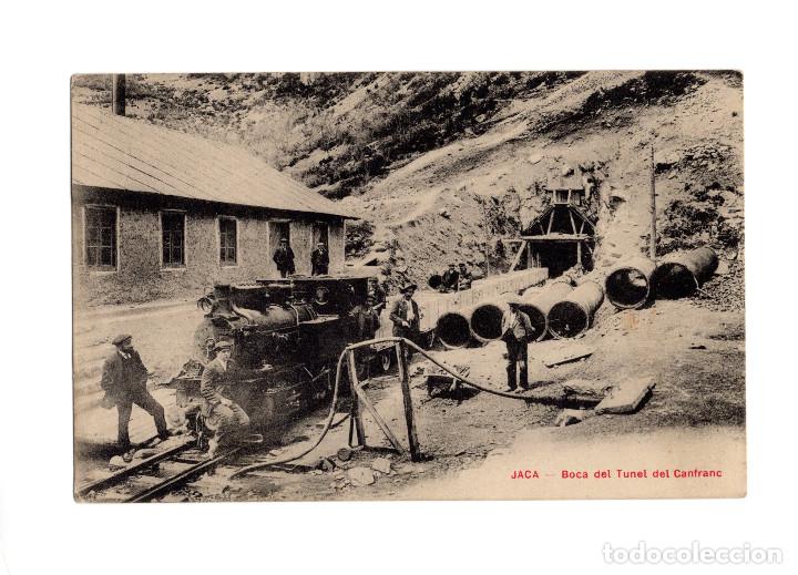 Postales: JACA.(HUESCA).- BOCA DEL T&Uacute;NEL DE CANFRANC. - Foto 1