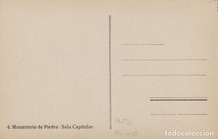 Postales: ARAG&Oacute;N - MONASTERIO DE PIEDRA , SALA CAPITULAR .POSTAL - Foto 2