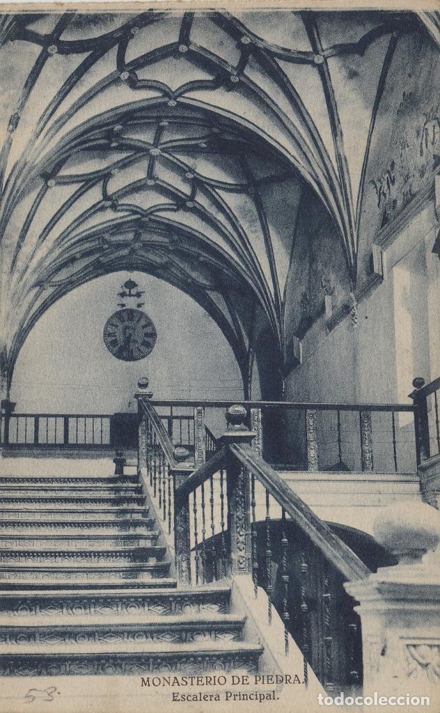 Postcards: ARAG&Oacute;N - MONASTERIO DE PIEDRA , ESCALERA PRINCIPAL .POSTAL