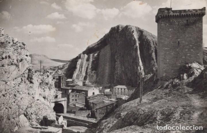 Postcards: POSTAL ALHAMA DE ARAGON - CASTILLO - UN DETALLE DEL PUEBLO - SICILIA - CIRCULADA
