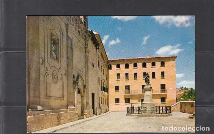 Postcards: N&ordm; 4 PERALTA DE LA SAL.PLAZA DE LAS ESCUELAS PIAS Y MONASTERIO A SAN JOSE DE CALASANZ