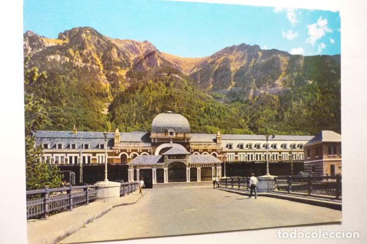 Postales: postal canfranc estacion -entrada circulada