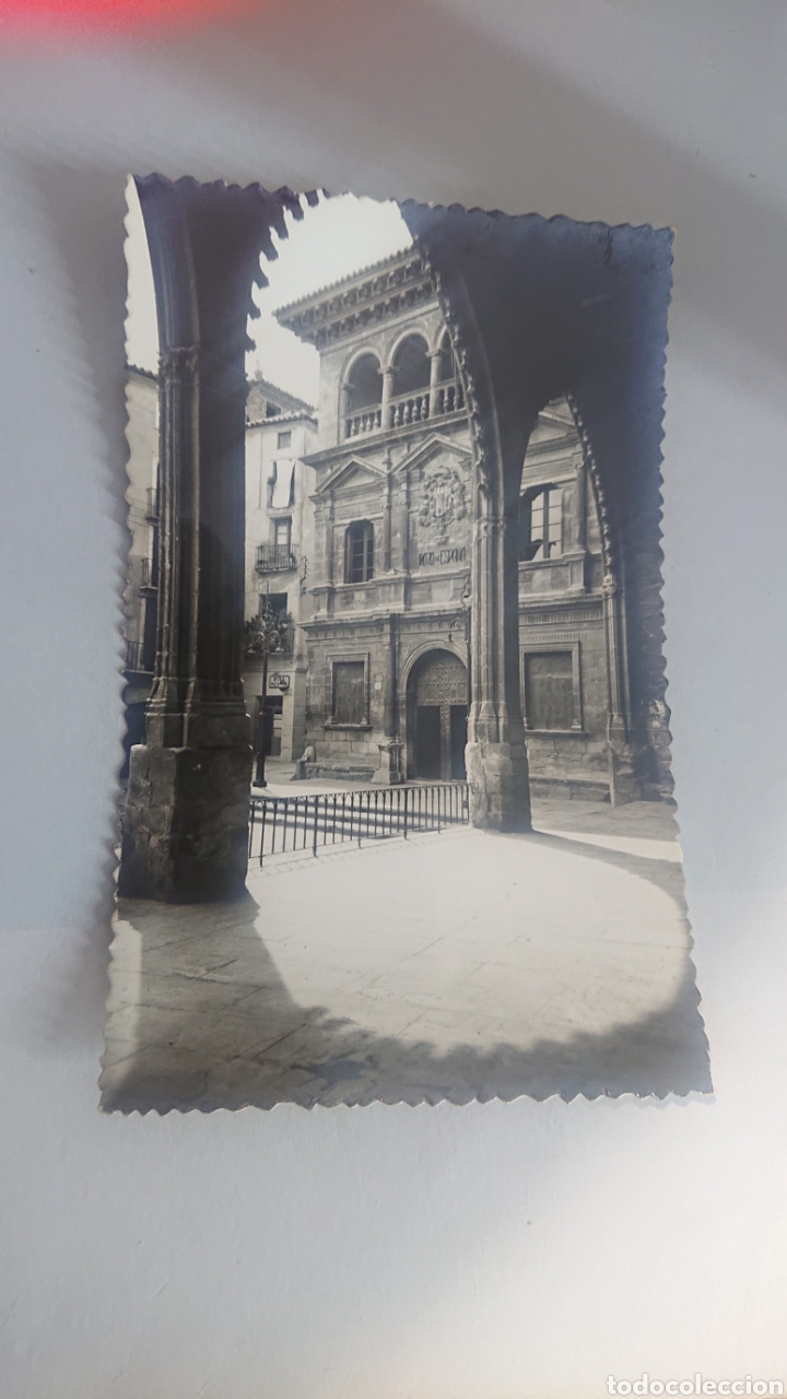 Postcards: POSTAL DE ALCAŃIZ PALACIO MUNICIPAL A TRAVES DE LOS ARCOS DE LA LONJA