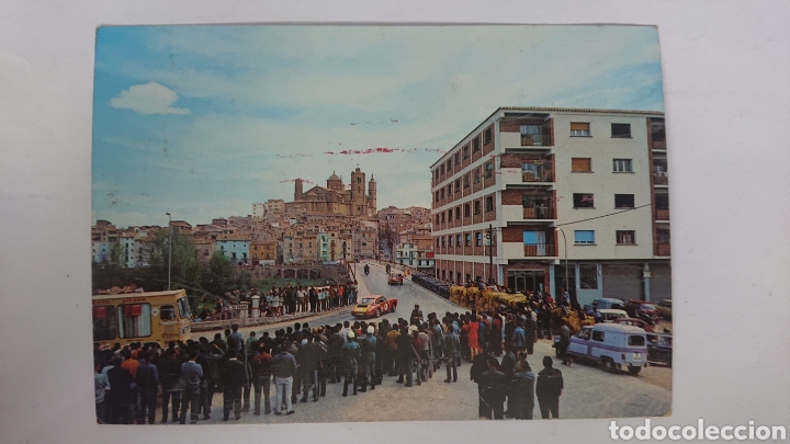 Postkarten: POSTAL DE ALCAŃIZ VISTA PANORAMICA CIRCUITO GUADALORCE AL FONDO COLEGIATA