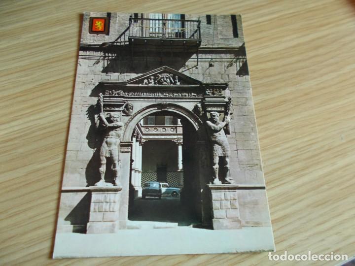 Postales: ZARAGOZA -- PUERTA DEL PALACIO DE JUSTICIA - Foto 1