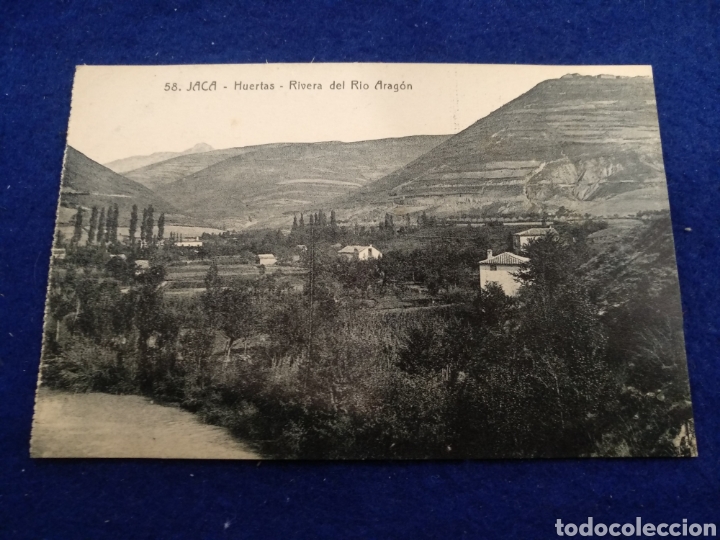 Postales: Antigua postal Jaca, Rivera r&iacute;o, Arag&oacute;n - Foto 1