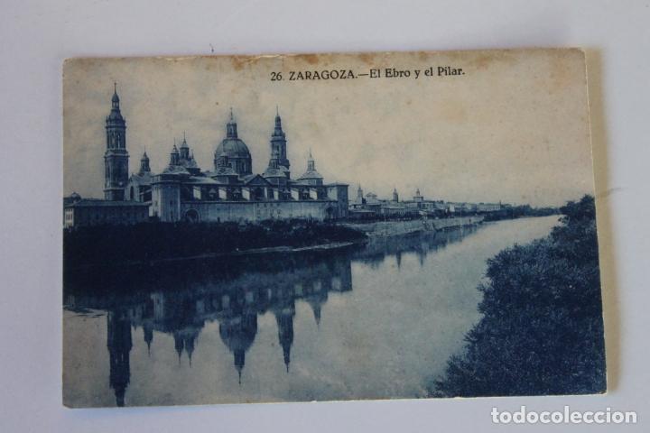 Postales: POSTAL ZARAGOZA 26, EL EBRO Y EL PILAR - Foto 1