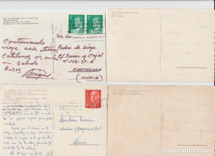 Postales: LOTE SIETE POSTALES, ZARAGOZA. - Foto 2