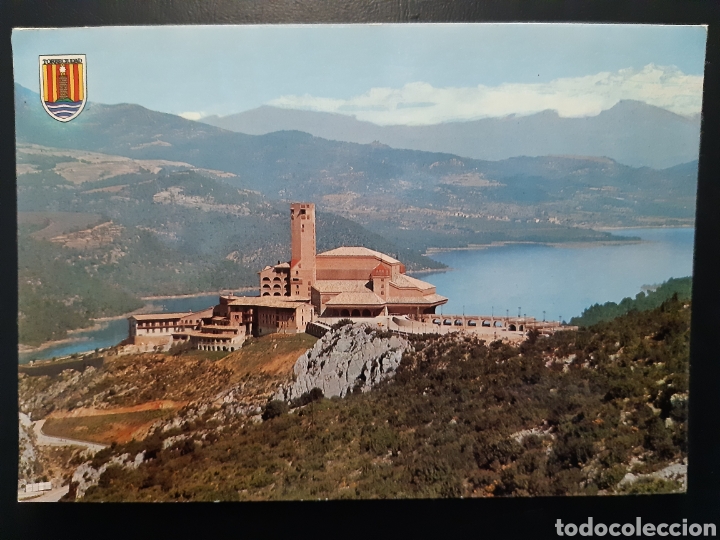 Postales: Postal de. Torreciudad. Santuario vista general al fondo el pirineo central.