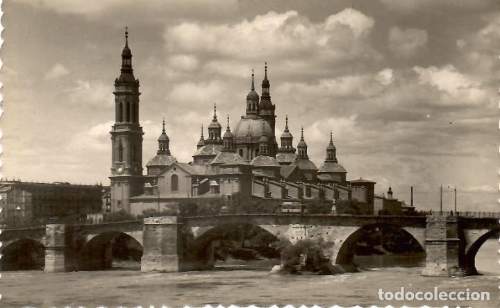 Postales: N&ordm; 14-ZARAGOZA. Puente de Piedra y Templo del Pilar. Sin circular. EDICIONES GARC&Iacute;A GARRABELLA