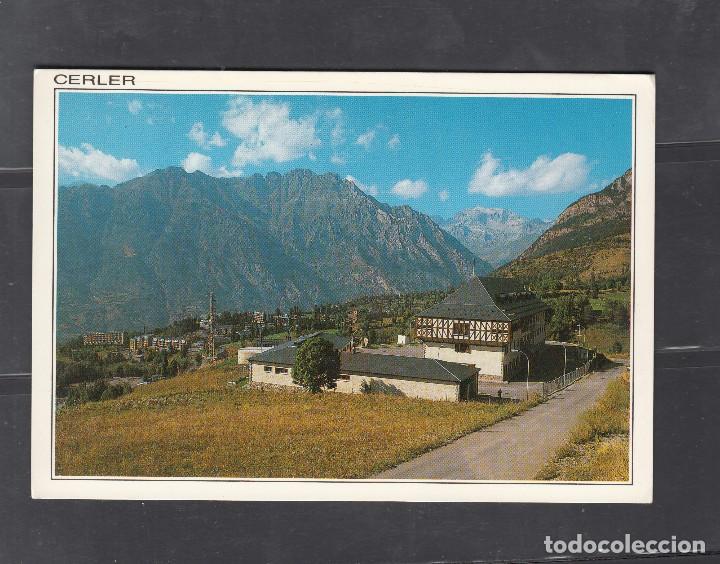 Postales: CERLER. CUARTEL MILITAR DE ALTA MONTA&Ntilde;A Y ESTACION INVERNAL. AL FONDO, MACIZO DE PERDIGUERO