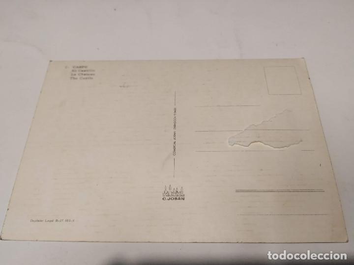 Postales: ZARAGOZA - POSTAL CASPE - EL CASTILLO - Foto 2