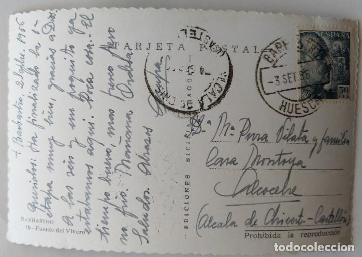 Postales: BARBASTRO FUENTE DEL VIVERO - Foto 2