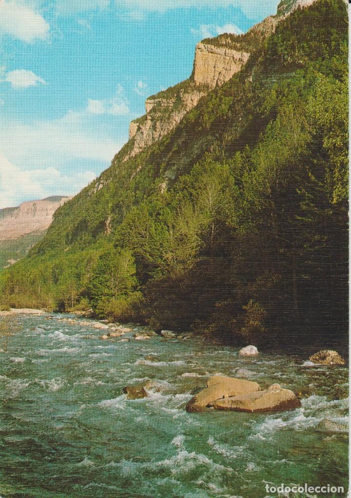 Postales: (118) PARQUE NACIONAL ORDESA. RIO ARAZAS Y LAS PROAS. PIRINEO ARAGONES