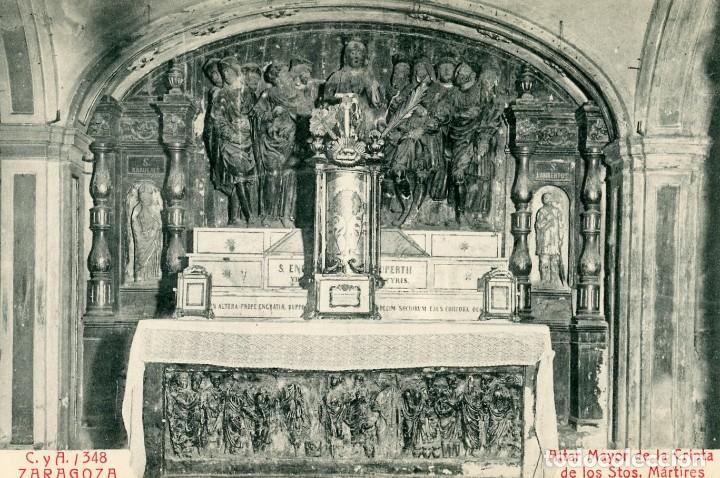 Postales: POSTAL. ALTAR MAYOR DE LA CRIPTA DE LOS STOS. MARTIRES. C. Y A. 348. SC - Foto 1