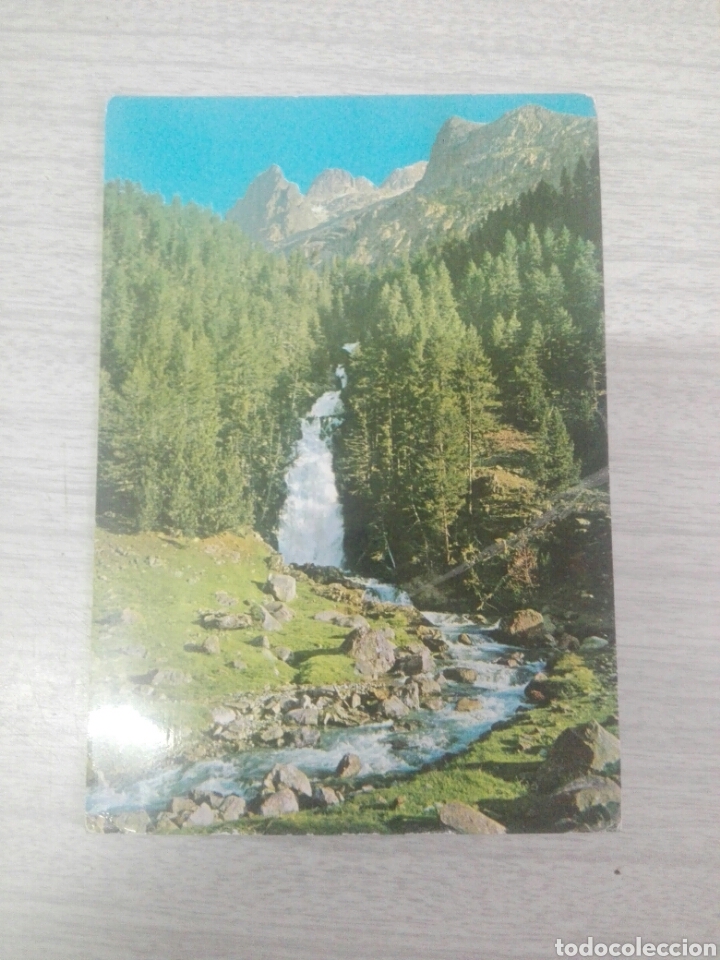 Postales: Postal 4 benasque cascada y pico de remu&ntilde;e - Foto 1
