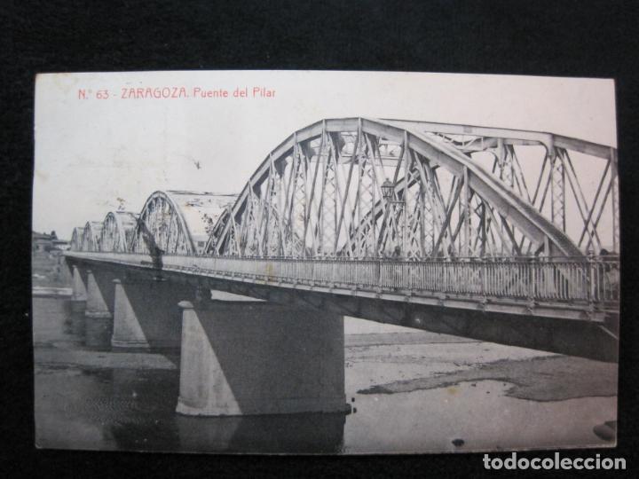 Postales: ZARAGOZA-PUENTE DEL PILAR-THOMAS-63-POSTAL ANTIGUA-(80.246)