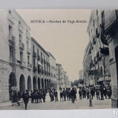 Postales: POSTAL ANTIGUA . HUESCA - PORCHES DE VEGA ARMIJO . SIN CIRCULAR. Lote 262462155