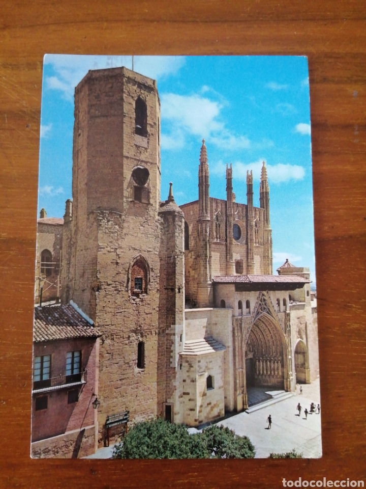 Postales: POSTAL HUESCA - FACHADA DE LA CATEDRAL - Foto 1