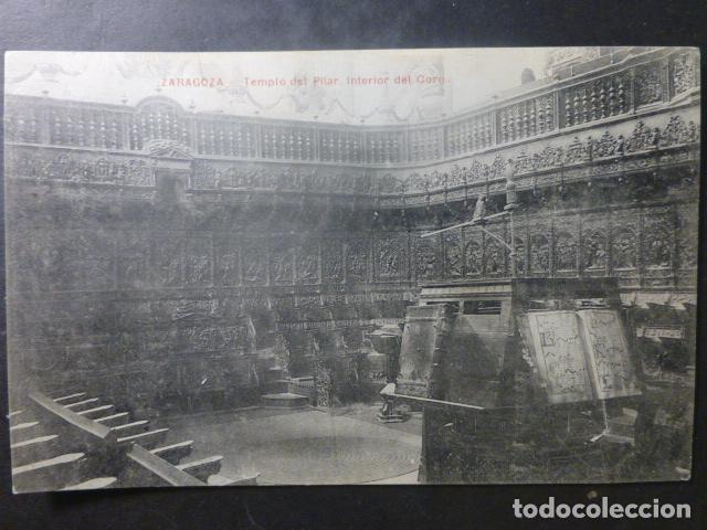 Postales: ZARAGOZA TEMPLO DEL PILAR INTERIOR DEL CORO - Foto 1