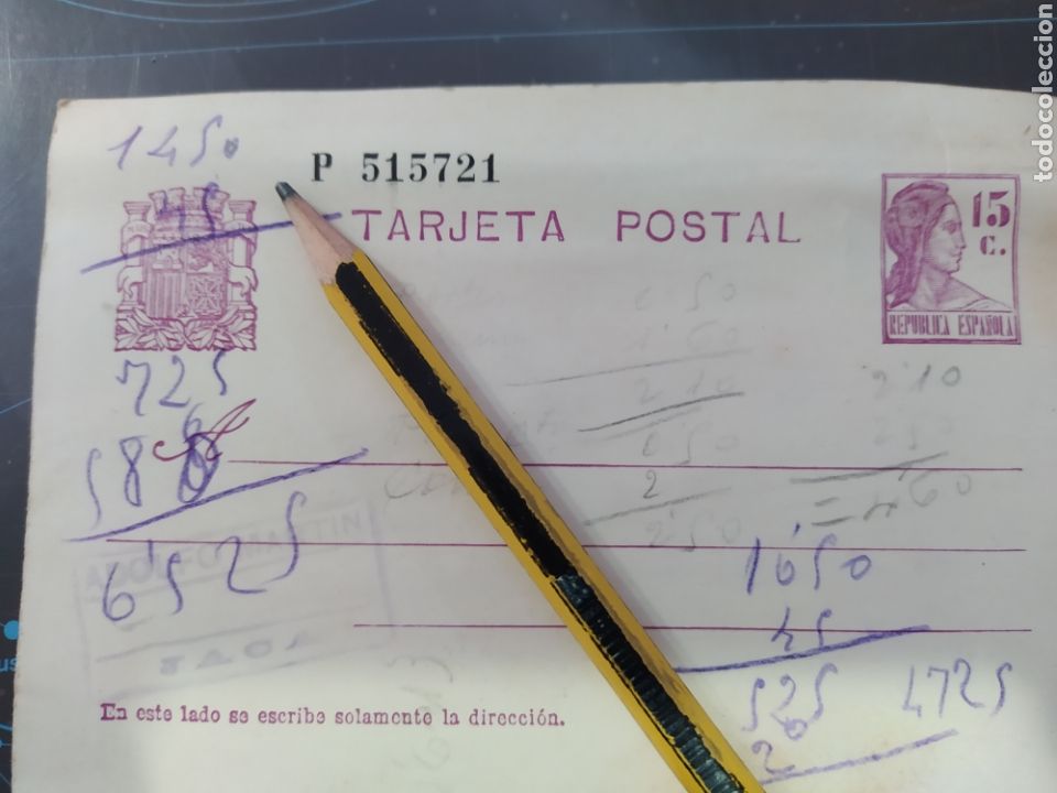 Postcards: Tarjeta postal Rep&uacute;blica espa&ntilde;ola