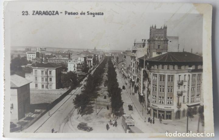 Postales: ZARAGOZA PASEO DE SAGASTA - Foto 1