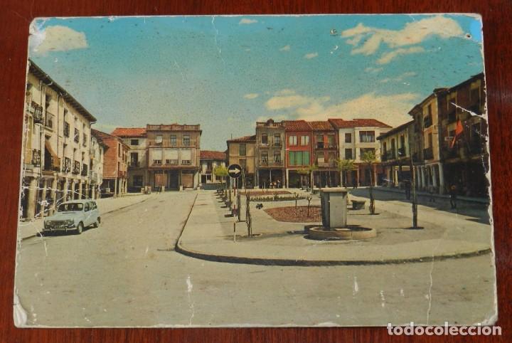 Postales: FOTO POSTAL DE SAHAGUN, LEON, PLAZA DEL GENERALISIMO, N.1, ED. SICILIA, NO CIRCULADA.